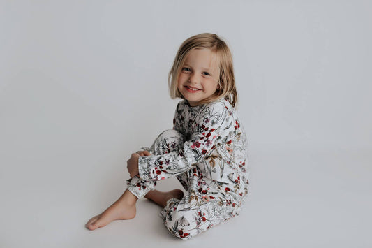 Three Little Tots - Floral Jammies Kids Pjs and Lougewear