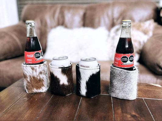 Western Linens - Cowhide Koozie