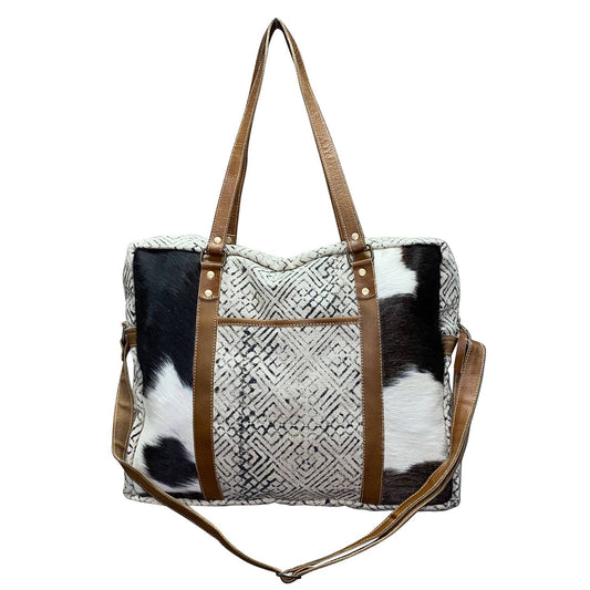 Handprinted Canvas and Hide Traveler