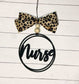 Harp and Timbrel - Black / Leopard Car Charms