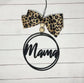 Harp and Timbrel - Black / Leopard Car Charms