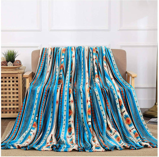 Western Linens - Southwestern Style Throw Blanket - 3 Different Colors