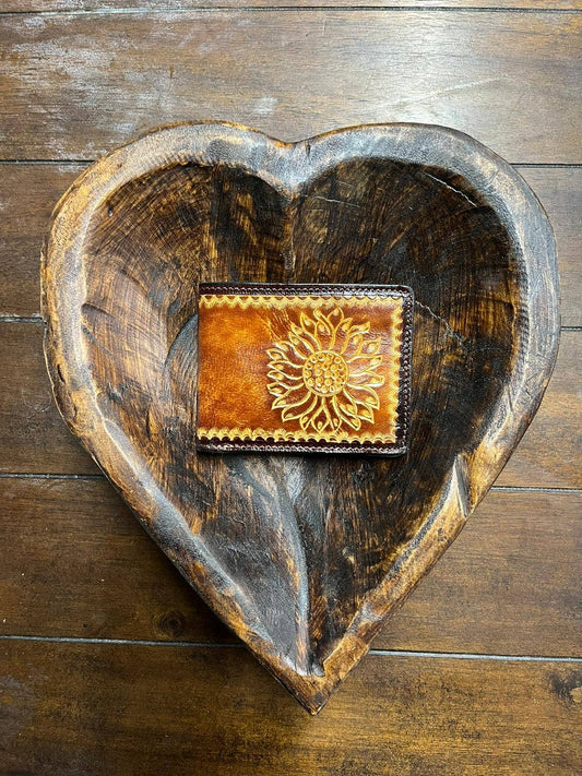 Western Linens - Tooled Leather Mens Wallets