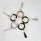 Silicone Beaded Key Ring Bangle