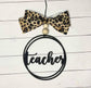 Harp and Timbrel - Black / Leopard Car Charms